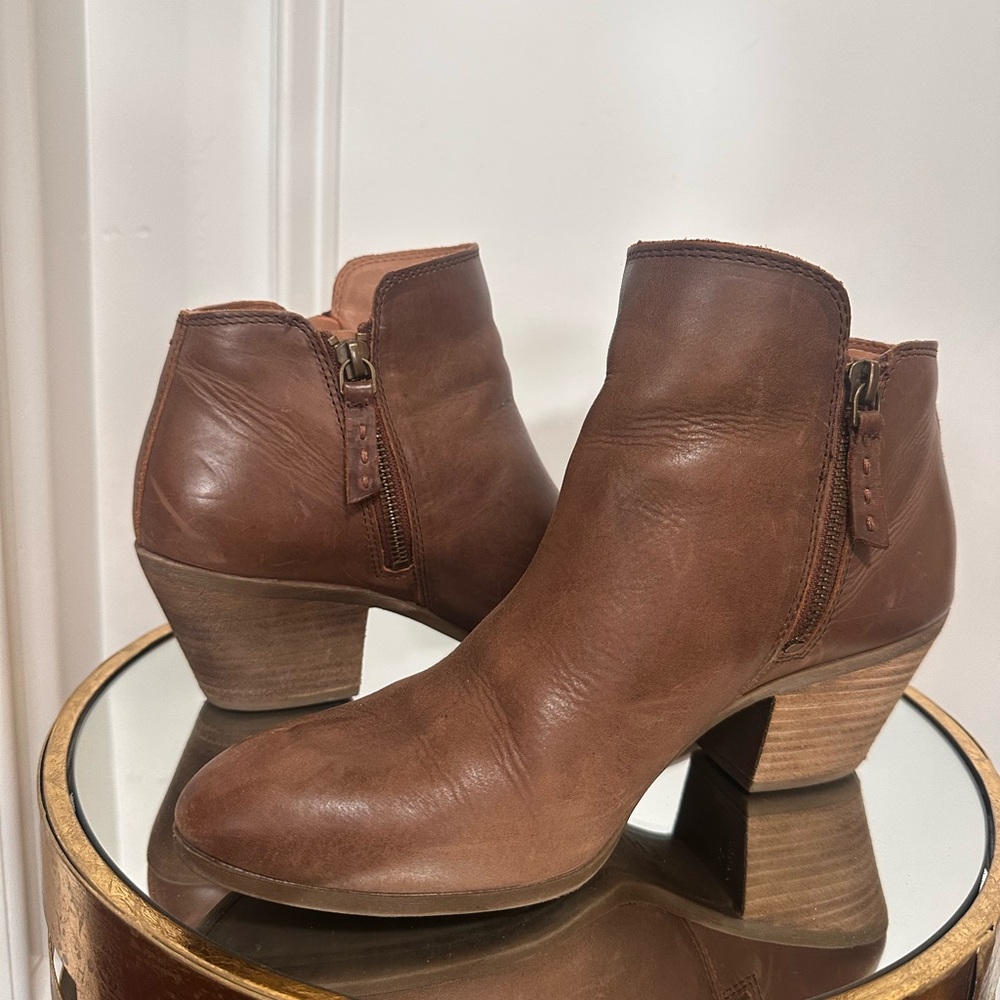 Frye Authentic Leather Ankle Boots